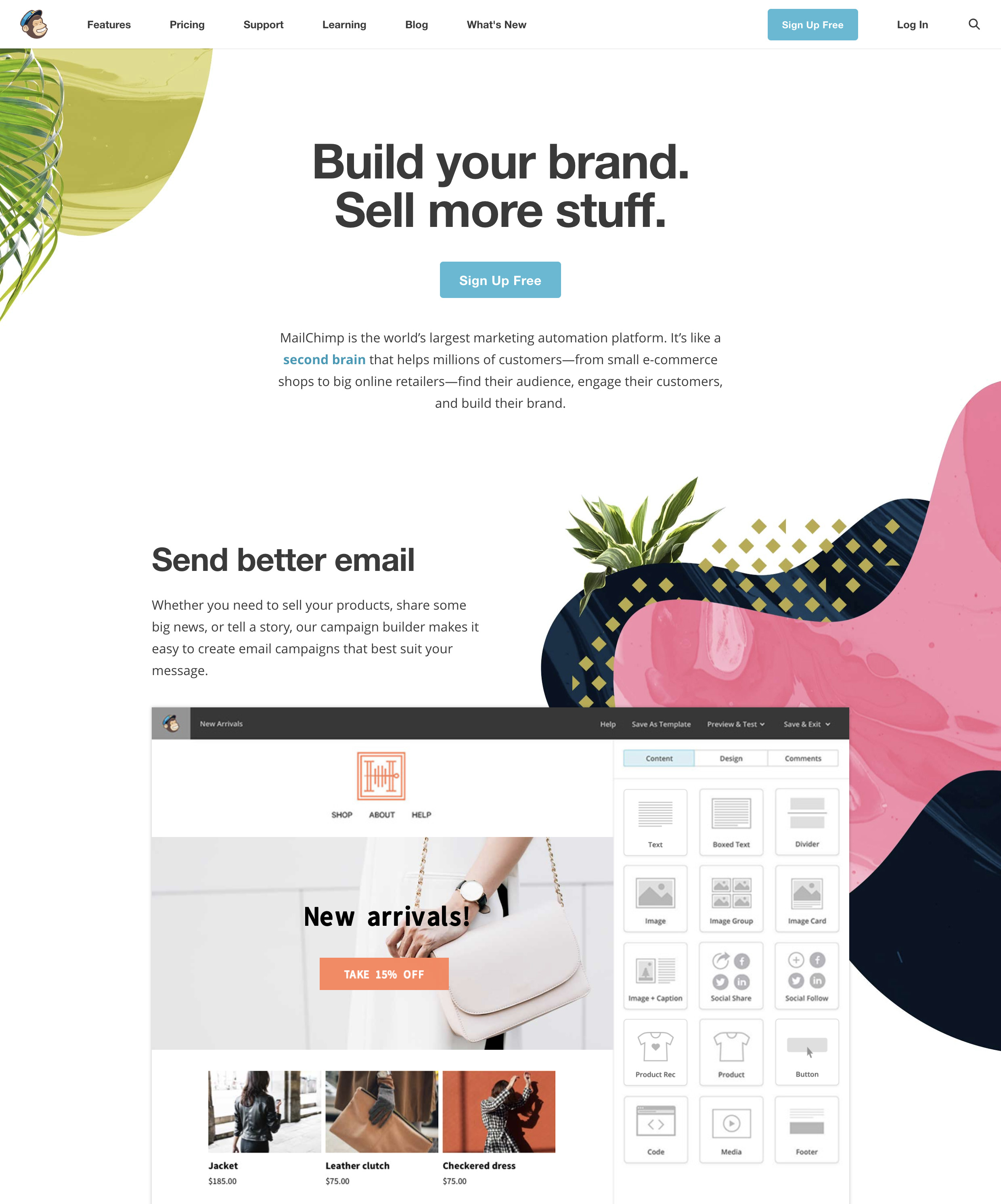 MailChimp screenshot